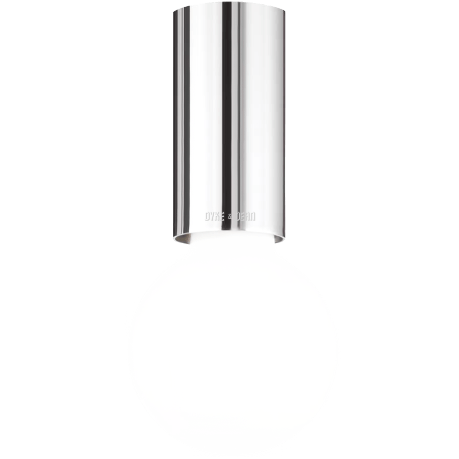 CEILING CYLINDER LAMP CHROME - DYKE & DEAN