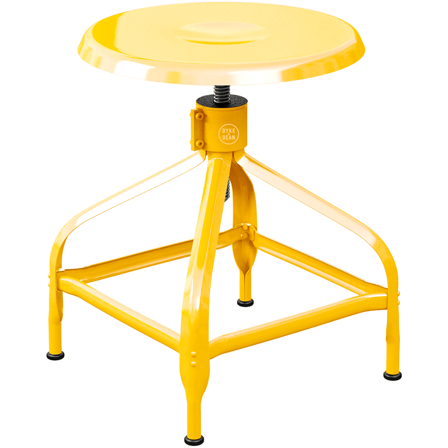 CHAISES NICOLLE DACTYLO ADJUSTABLE SWIVEL STOOL - DYKE & DEAN