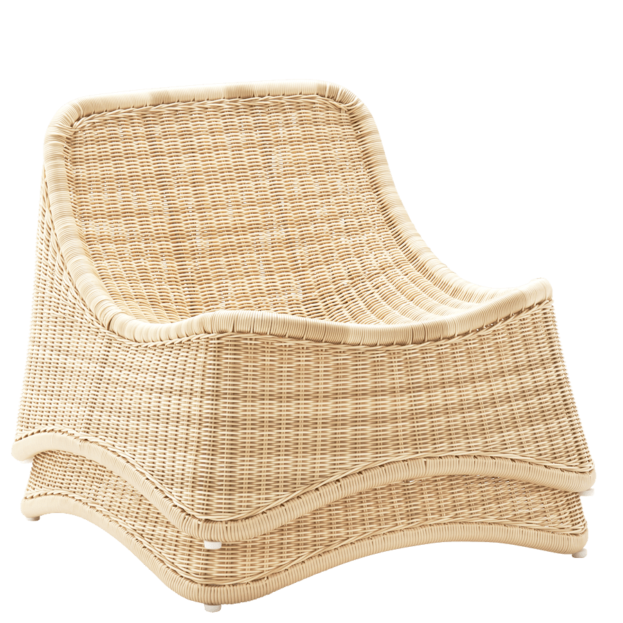 CHILL LOUNGE CHAIR & STOOL RATTAN - DYKE & DEAN