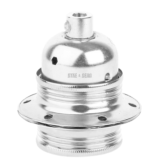 CHROME PLATED E27 BULB HOLDER - DYKE & DEAN