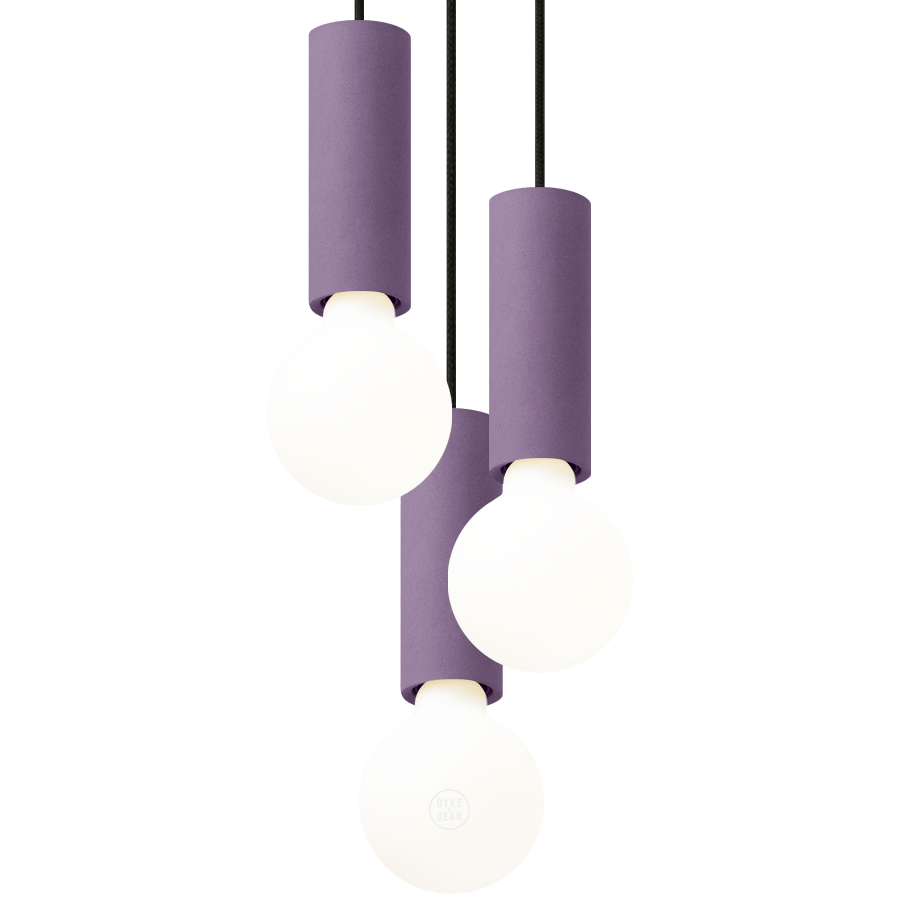 CONCRETE BATON PENDANT TRIO - DYKE & DEAN