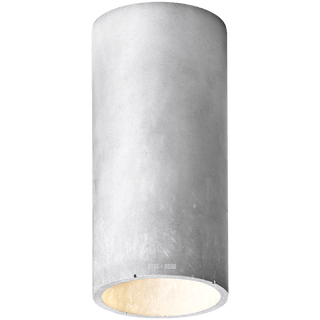 CONCRETE CYLINDER CEILING LIGHT GREY - DYKE & DEAN