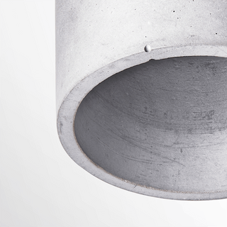 CONCRETE CYLINDER CEILING LIGHT GREY - DYKE & DEAN