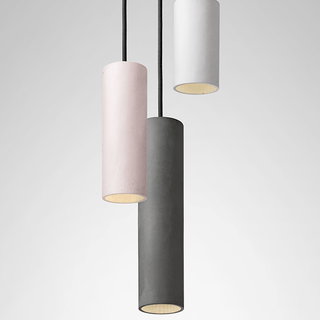 CONCRETE CYLINDER PENDANTS MEDIUM - DYKE & DEAN