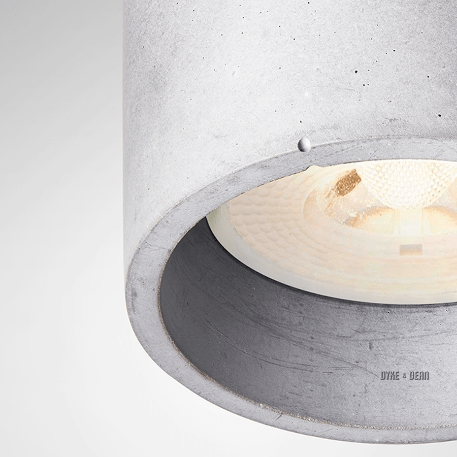 CONCRETE CYLINDER PENDANTS MEDIUM - DYKE & DEAN