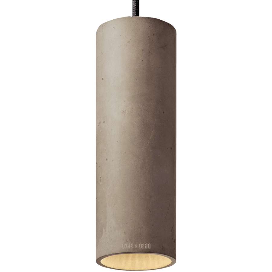 CONCRETE CYLINDER PENDANTS MEDIUM - DYKE & DEAN