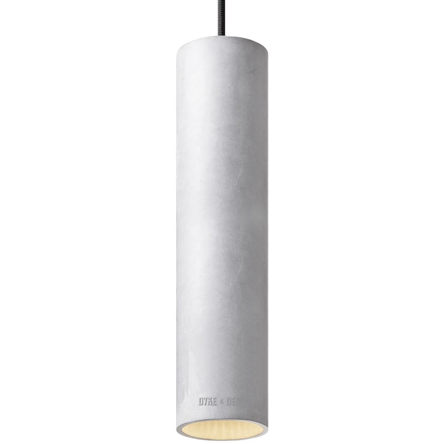 CONCRETE CYLINDER PENDANTS TALL - DYKE & DEAN