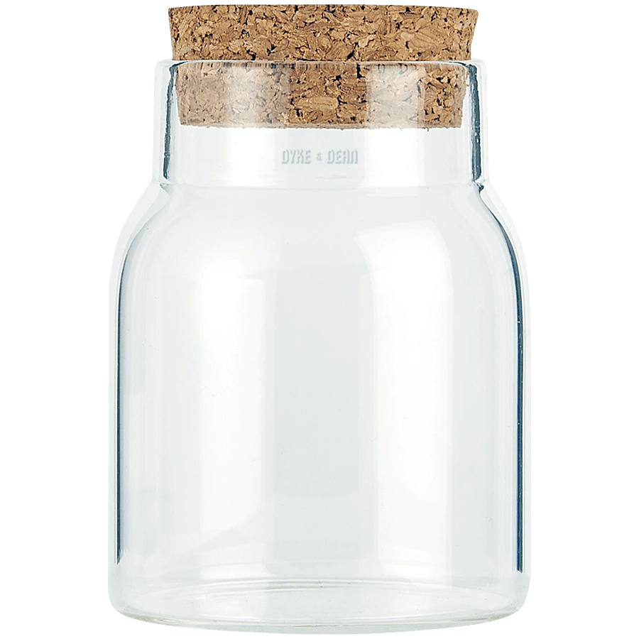 CORK GLASS STORAGE JAR 150ML - DYKE & DEAN