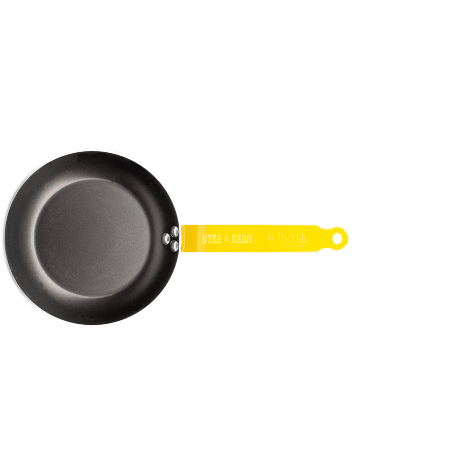 DE BUYER CHOC FRYING PANS YELLOW HANDLES - DYKE & DEAN