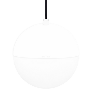 DOME CAPPED OPAL GLOBE PENDANT WHITE 200MM - DYKE & DEAN