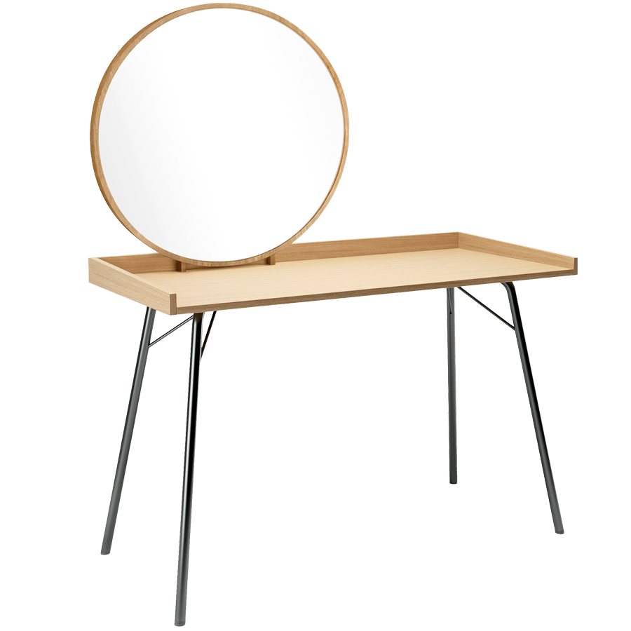 DRESSING MIRROR DESK OAK - DYKE & DEAN