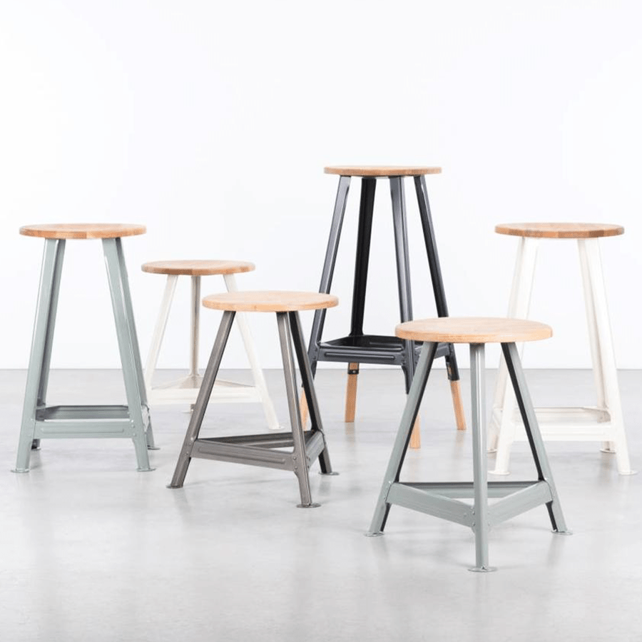 DYKE & DEAN SHOP STOOL LARGE - DYKE & DEAN