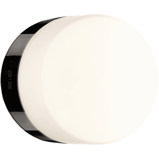 FLAT BLACK PORCELAIN WALL LIGHT IP54 - DYKE & DEAN