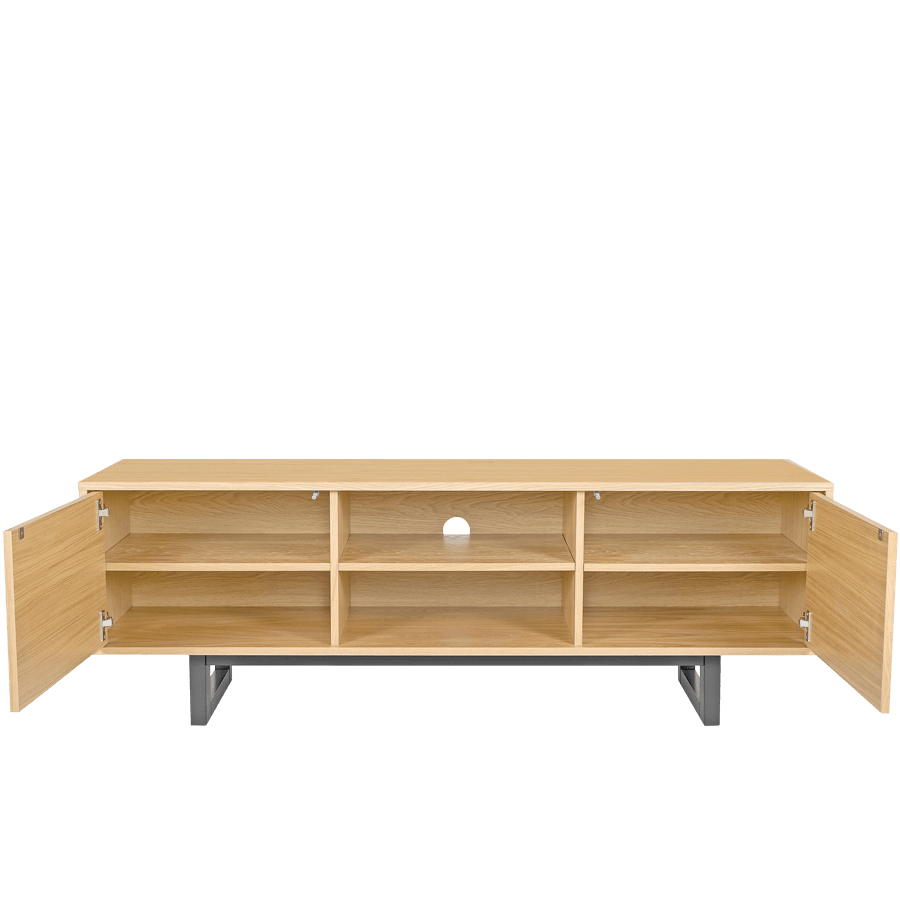 HERRINGBONE TV SIDEBOARD OAK - DYKE & DEAN