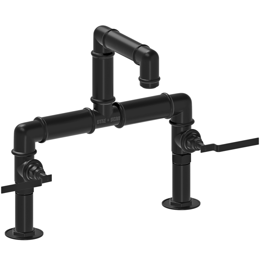 INDUSTRIAL BRIDGE MOUNTED LEVER TAPS - DYKE & DEAN