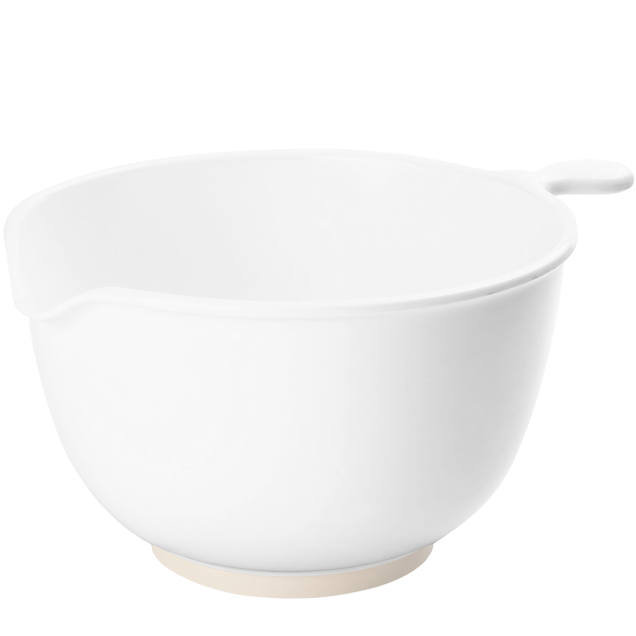 LARGE WHITE MELAMINE MIXING BOWL - DYKE & DEAN