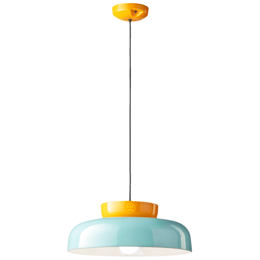 MARACANÀ SHORT CERAMIC GLASS PENDANT SHADE LAMP - DYKE & DEAN