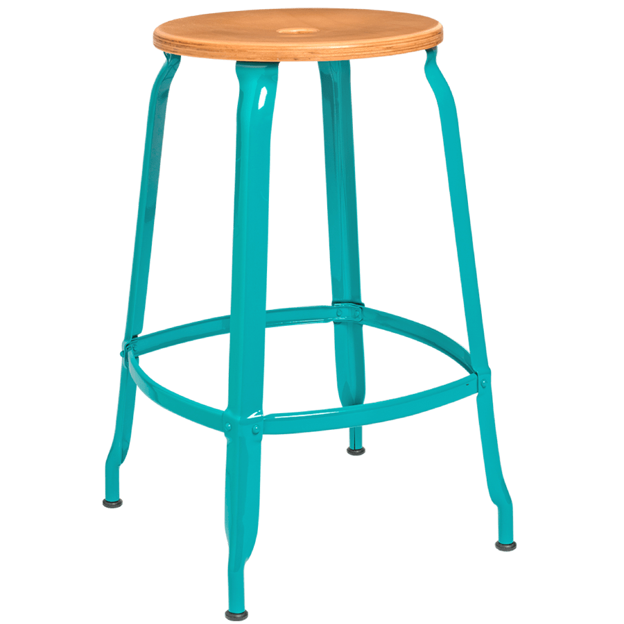 NICOLLE STOOL WOODEN SEAT 60cm - DYKE & DEAN