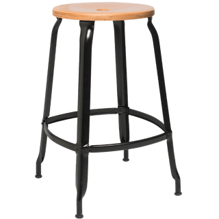 NICOLLE STOOL WOODEN SEAT 60cm - DYKE & DEAN