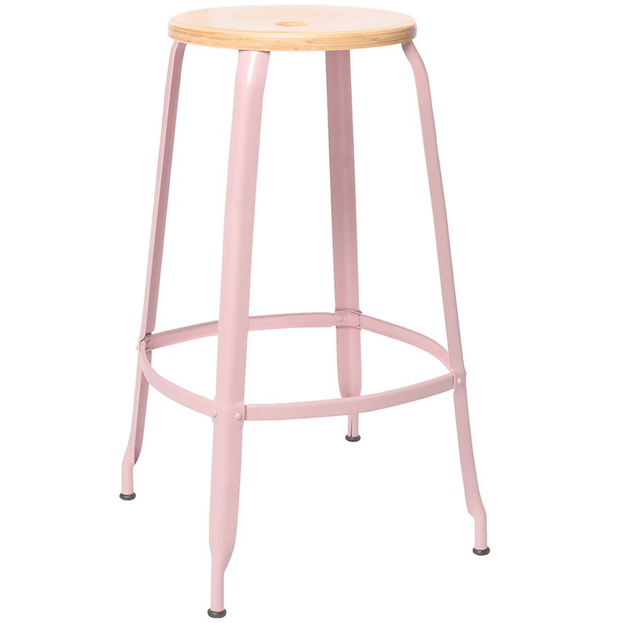 NICOLLE STOOL WOODEN SEAT 75cm - DYKE & DEAN