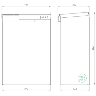 NORWEGIAN DOMESTIC POST BOX BROWN - DYKE & DEAN