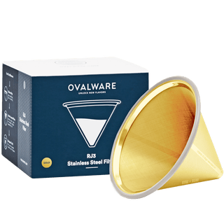 OVALWARE RJ3 STAINLESS STEEL FILTER GOLD - DYKE & DEAN