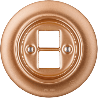 PORCELAIN WALL SOCKET COPPER PC/USB - DYKE & DEAN