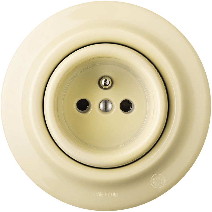 PORCELAIN WALL SOCKET VANILLA - DYKE & DEAN