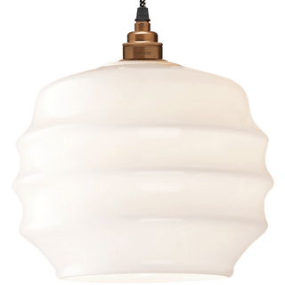 RIPPLE OPALINE PENDANT SHADE MEDIUM - DYKE & DEAN