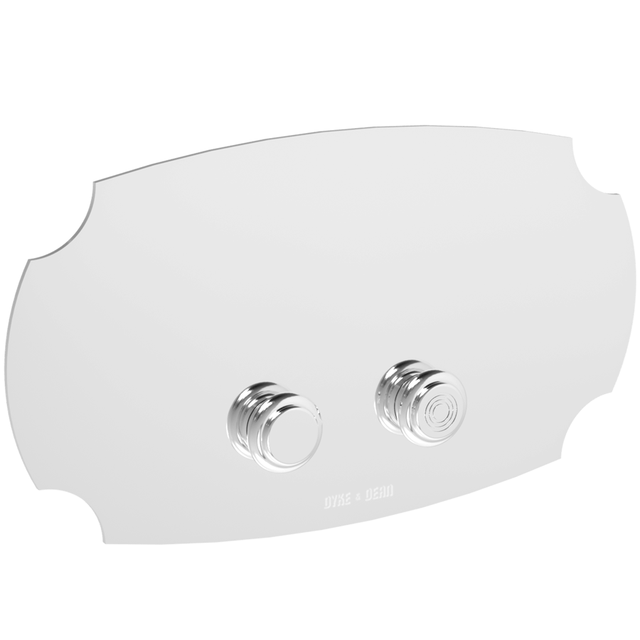 VENETIAN CORNERS TOILET FLUSH CHROME - DYKE & DEAN