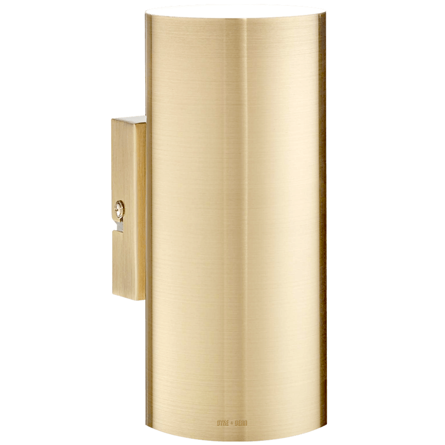 WALL CYLINDER SPOT LIGHTS BRASS - DYKE & DEAN