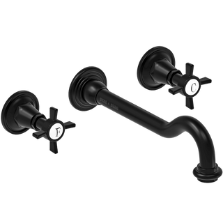 WALL MOUNTED SPOUT DROP CROSS TAPS - DYKE & DEAN