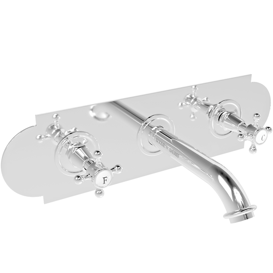 WALL PLATE WIDE SPOUT VICTORIAN TAPS - DYKE & DEAN