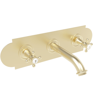 WALL PLATE WIDE SPOUT VICTORIAN TAPS - DYKE & DEAN