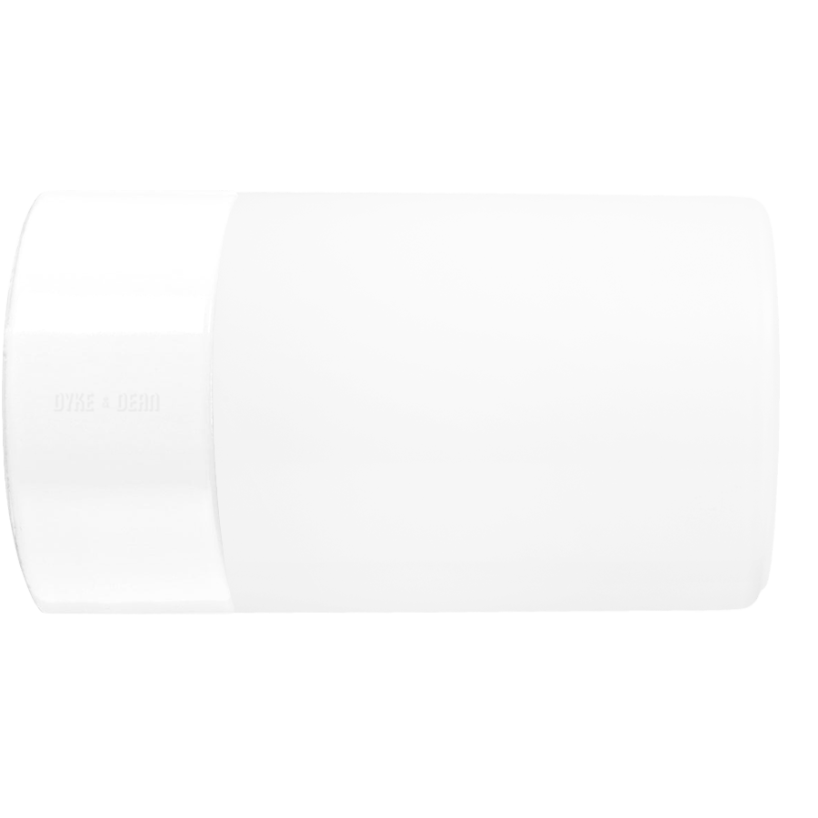 WHITE CERAMIC REARWIRED WALL LAMPS - DYKE & DEAN