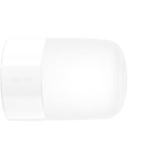 WHITE CERAMIC REARWIRED WALL LAMPS - DYKE & DEAN