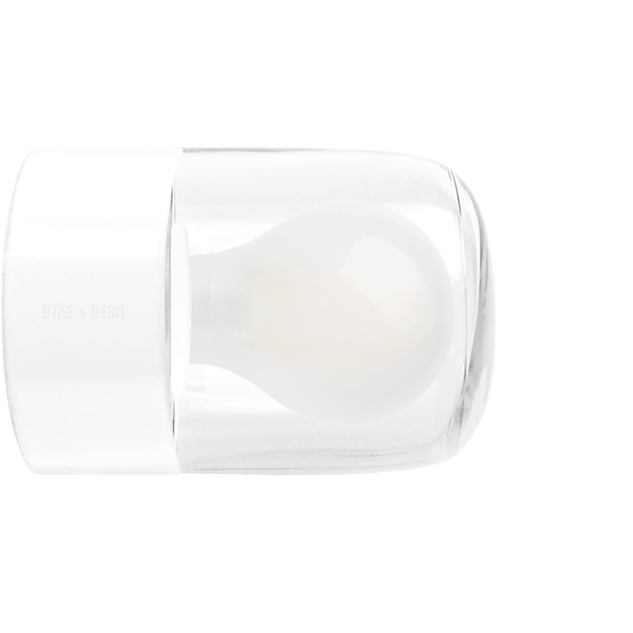 WHITE CERAMIC REARWIRED WALL LAMPS - DYKE & DEAN