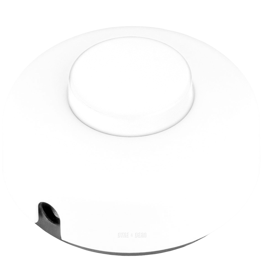 WHITE FOOT INLINE LAMP LIGHT SWITCH - DYKE & DEAN