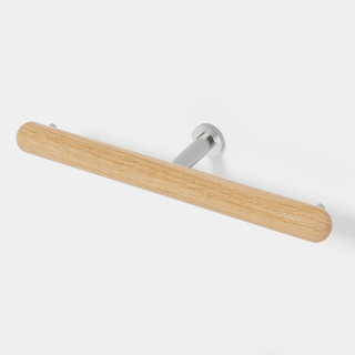 WIREWORKS YOKU DOUBLE TOILET ROLL HOLDER NATURAL OAK - DYKE & DEAN