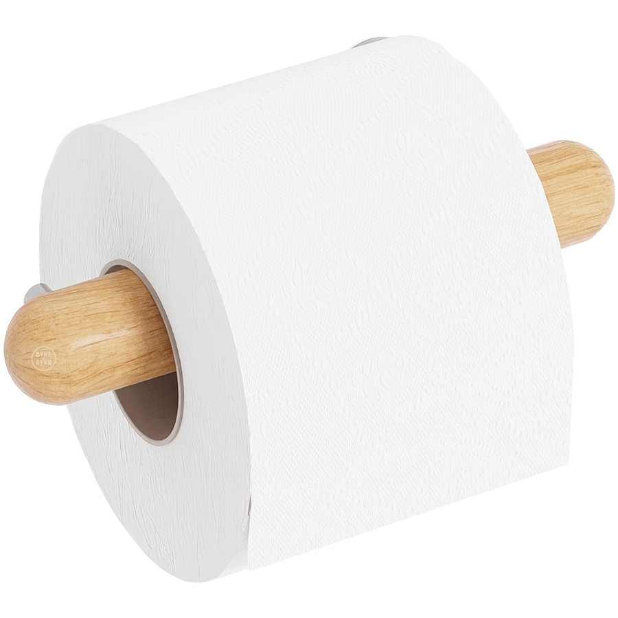 WIREWORKS YOKU TOILET ROLL HOLDER NATURAL OAK - DYKE & DEAN