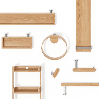 WIREWORKS YOKU WALL ROBE HOOK NATURAL OAK - DYKE & DEAN