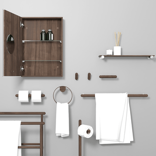 WIREWORKS YOKU WALL ROBE HOOK WALNUT - DYKE & DEAN